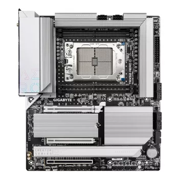 GIGABYTE TRX50 AERO D μητρική - Υποστηρίζει AMD Ryzen Threadripper 9000 Series CPUs, 16+8+4 φάσεις Digital VRM, έως 7800 MHz DDR5 (OC), 3xPCIe 5.0 + 1xPCIe 4.0 M.2, Wi-Fi 7, 10GbE LAN, USB4