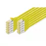 DIGITUS καλώδιο patch - CAT6a - S/FTP - Snagless - 1m - κίτρινο - συσκευασία 10 τεμ.