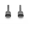 DIGITUS ASSMANN καλώδιο σύνδεσης USB Type-C, Type-C σε C M/M, 1m High-Speed μαύρο