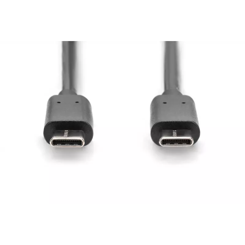 DIGITUS ASSMANN καλώδιο σύνδεσης USB Type-C, Type-C σε C M/M, 1m High-Speed μαύρο