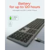 KeySonic KSK-8023BTRF (DE) Πληκτρολόγιο Universal Bluetooth QWERTZ Γερμανικό Ανθρακί, Μαύρο