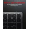 KeySonic KSK-8023BTRF (DE) Πληκτρολόγιο Universal Bluetooth QWERTZ Γερμανικό Ανθρακί, Μαύρο