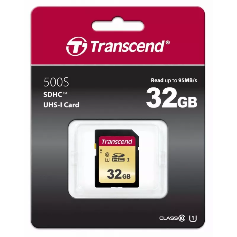 TRANSCEND Κάρτα SDHC 500S 32 GB UHS-I U1 MLC