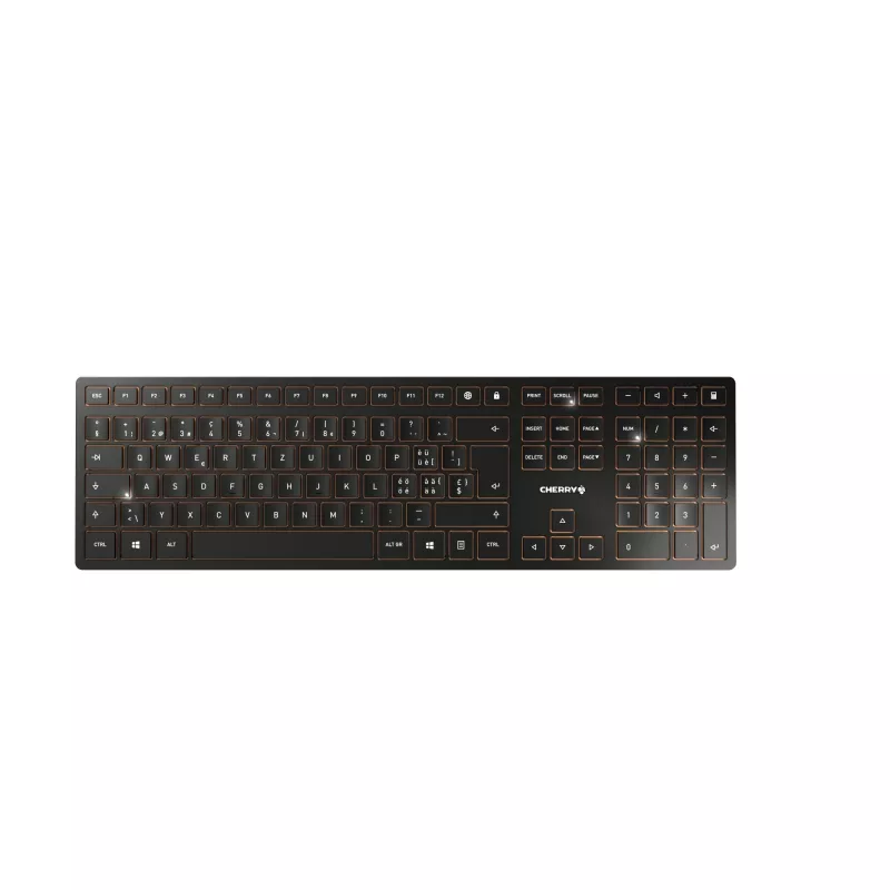 CHERRY DW 9100 SLIM Πληκτρολόγιο Ποντίκι σετ Universal RF Wireless + Bluetooth QWERTZ Ελβετικό Μαύρο