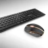 CHERRY DW 9100 SLIM Πληκτρολόγιο Ποντίκι σετ Universal RF Wireless + Bluetooth QWERTZ Ελβετικό Μαύρο
