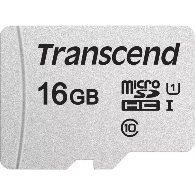 TRANSCEND κάρτα Micro SDHC 300S 16 GB UHS-I U1 με αντάπτορα