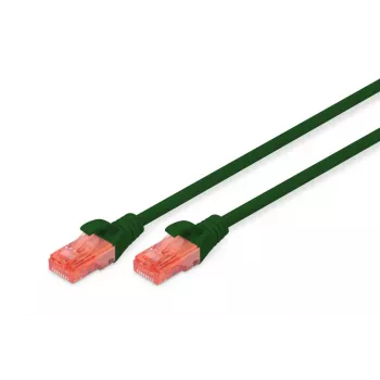 DIGITUS καλώδιο patch - CAT6 - U/UTP - Snagless - Cu - 0,25 m - πράσινο