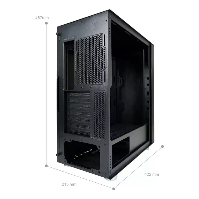 Κουτί PC LC-Power LC-8000B-ON Midi Tower μαύρο