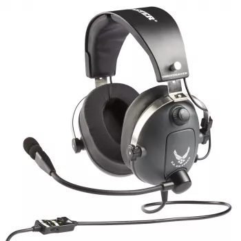 Thrustmaster T.Flight U.S. Air Force Ακουστικά Ενσύρματα Headband Αεροπορία/Έλεγχος εναέριας κυκλοφορίας Μαύρο, Γκρι