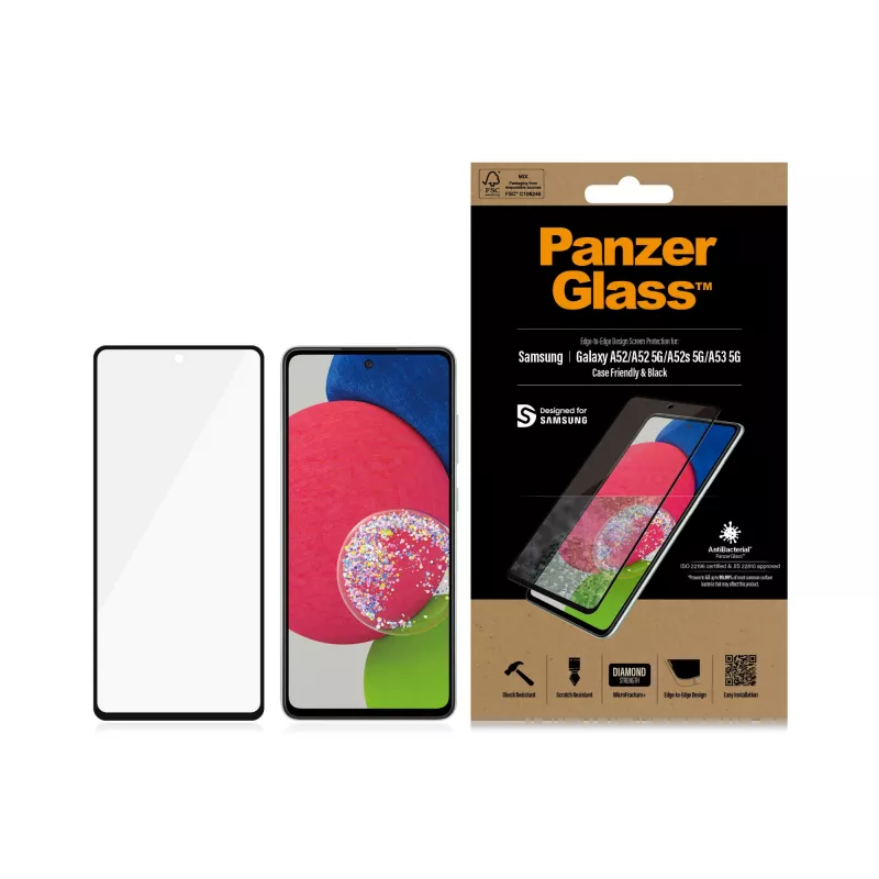 PanzerGlass ® Μεμβράνη προστασίας οθόνης για Samsung Galaxy A52 | A52 5G | A52s 5G | A53 5G