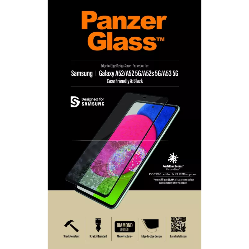 PanzerGlass ® Μεμβράνη προστασίας οθόνης για Samsung Galaxy A52 | A52 5G | A52s 5G | A53 5G