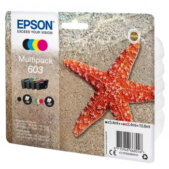 Epson C13T03U64020 Μελανοδοχείο 1 τεμ. Γνήσιο Standard-Απόδοση Μαύρο, Κυανό, Ματζέντα, Κίτρινο