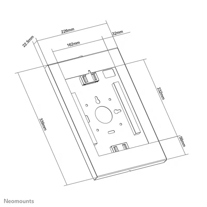 Neomounts WL15-650WH1 Βάση τοίχου tablet 9,7–11 inch – με κλείδωμα