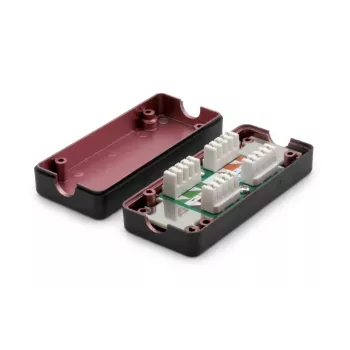 DIGITUS Junction Box CAT 7, 600 MHz LSA-Adern για AWG 22-26, θωρακισμένο συμπαγές σχέδιο, 26x35x80 mm