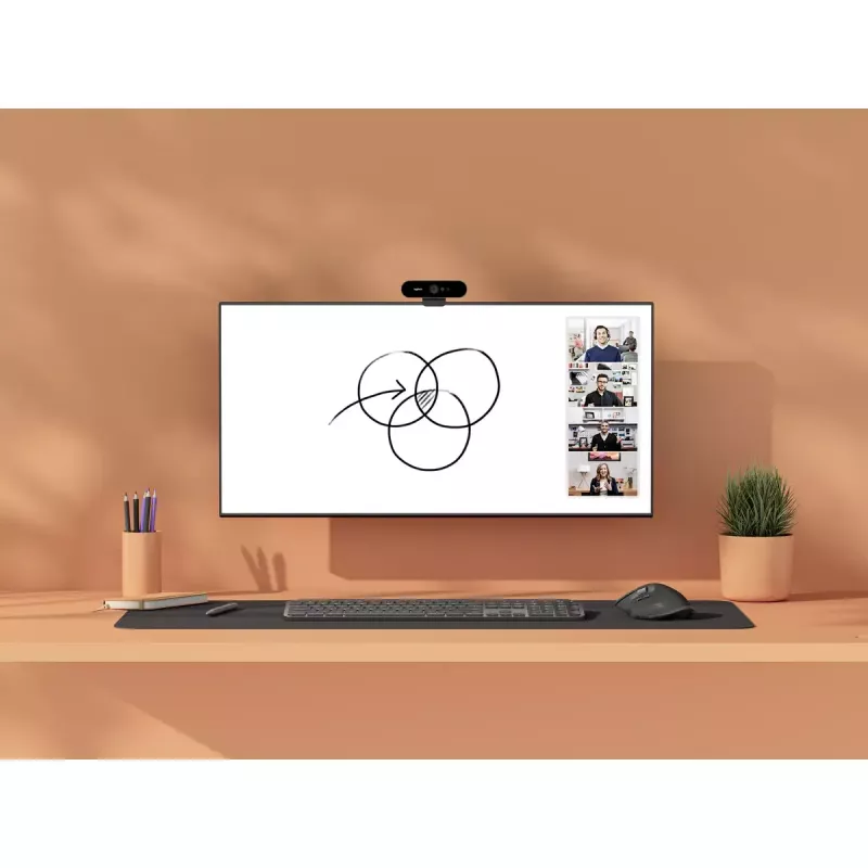 Logitech Scribe 960-001332 κάμερα για λευκοπίνακες, Full HD 1080p, 15 fps, USB, Bluetooth, υπόλευκη