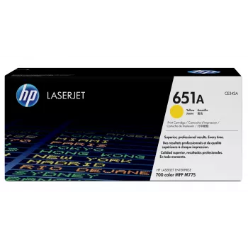 HP 651A κίτρινο γνήσιο δοχείο τόνερ LaserJet, 16000 σελίδες, κίτρινο, 1 τεμ.