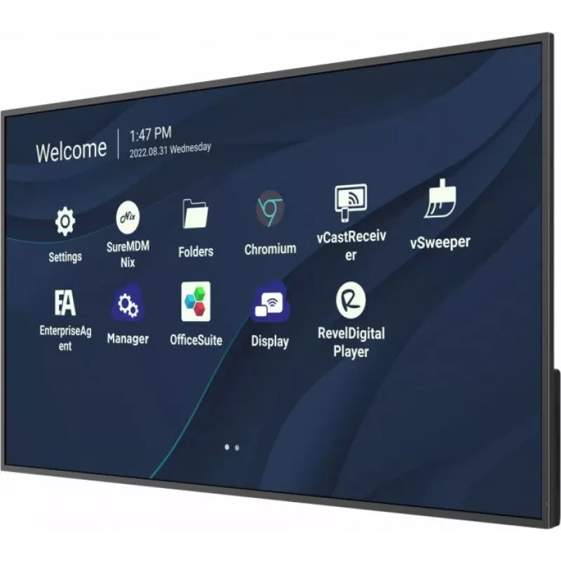 Viewsonic CDE4330 Οθόνη signage 109,2 cm (43 inch) Wi-Fi 450 cd/m² 4K Ultra HD μαύρη ενσωματωμένος επεξεργαστής Android 11