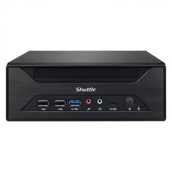 Shuttle XPC slim Barebone XH610 - S1700, Intel H610, 1xDP, 1xHDMI, 1x VGA, 2x COM (RS232), 2x LAN (2,5G και 1G), 1x slim 5,25 inch, 2x 3,5 inch, 2x M.2, λειτουργία 24/7
