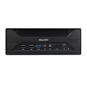 Shuttle XPC slim Barebone XH610 - S1700, Intel H610, 1xDP, 1xHDMI, 1x VGA, 2x COM (RS232), 2x LAN (2,5G και 1G), 1x slim 5,25 inch, 2x 3,5 inch, 2x M.2, λειτουργία 24/7