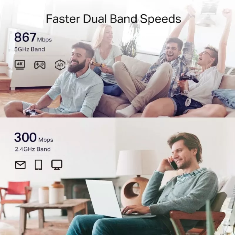 TP-Link RE335 Επαναλήπτης δικτύου 867 Mbit/s λευκός