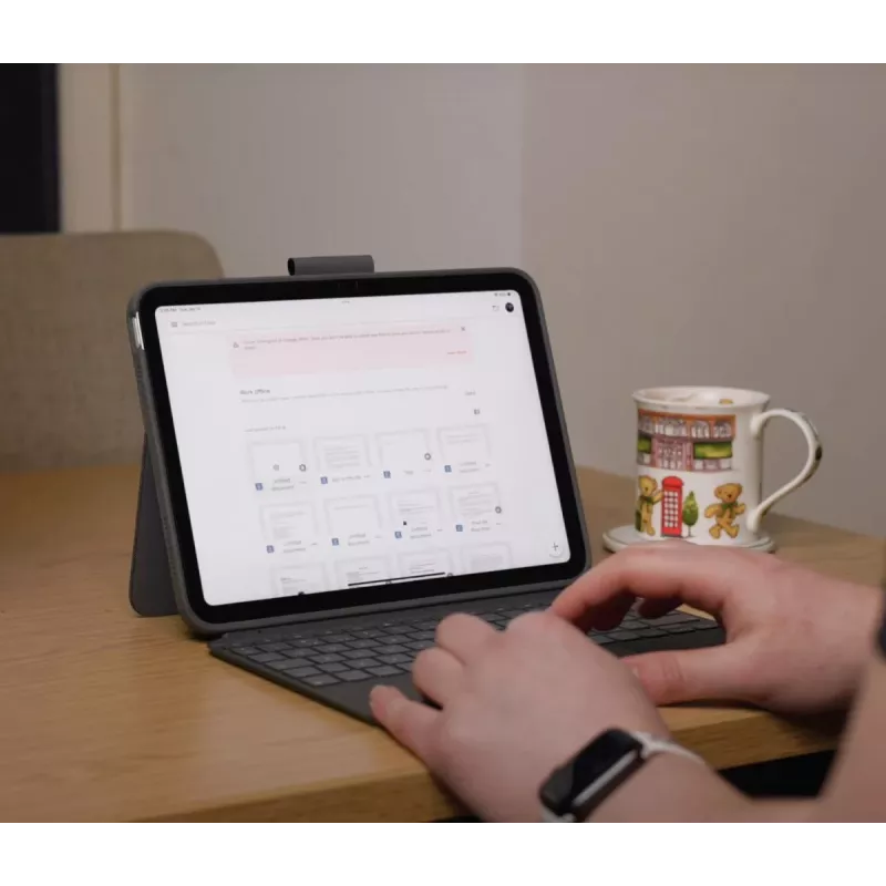 LOGITECH Combo Touch για iPad (10ης γενιάς) - Oxford γκρι - Qwerty UK