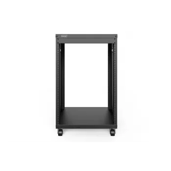 DIGITUS 16U AVS-Rack 780x507x460 mm Οπές με σπείρωμα Ρόδες μαύρο