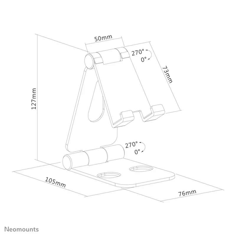 Neomounts DS10-160SL1 Βάση κινητού έως 7 ίντσες - αναδιπλούμενη - universal