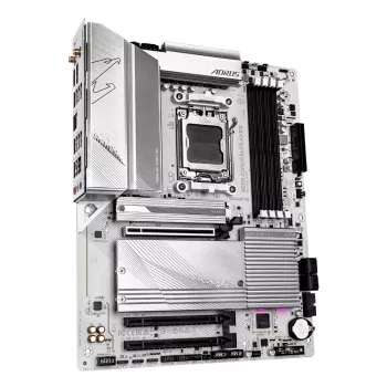 GIGABYTE B650 AORUS ELITE AX ICE μητρική - υποστηρίζει AMD Ryzen 9000 CPUs, 12+2+2 φάσεις ψηφιακό VRM, έως 8000 MHz DDR5 (OC), 1xPCIe 5.0 + 2xPCIe 4.0 M.2, Wi-Fi 6E, 2.5GbE LAN, USB 3.2 Gen 2x2
