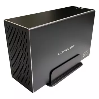 LC-POWER Lc-35u3-raid-2, Εξωτερική Θήκη Σκληρού Δίσκου 2x 3,5 ίντσες με RAID, Αλουμίνιο, Μαύρο