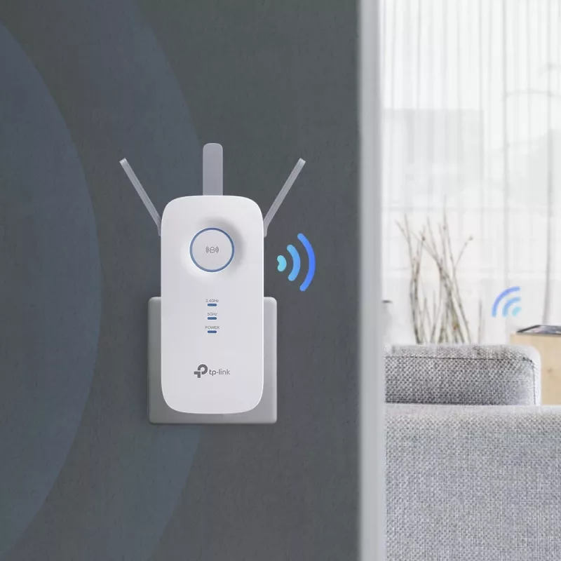 TP-Link RE450 Πομποδέκτης δικτύου λευκό 10, 100, 1000 Mbit/s