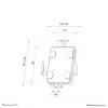 Neomounts WL15-625BL1 Βάση tablet τοίχου 7,9–11 ίντσες – κλειδωνόμενη – universal