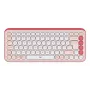 LOGITECH Ασύρματο Πληκτρολόγιο - Pop Icon Keys - Rose & Off White Qwerty Uk