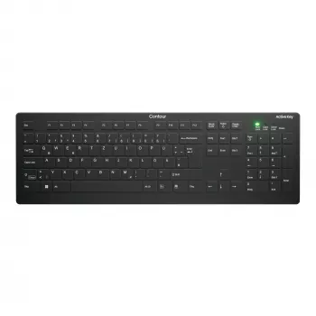 Contour Design Active Key Contour QuickClean Medical Keyboard αφαιρούμενο κάλυμμα πλήρες μέγεθος ασύρματο μαύρο DE C8112