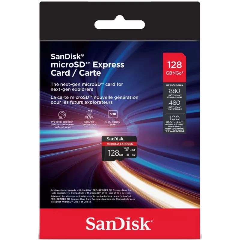 Κάρτα MicroSD SanDisk 128 GB UHS-I Express SDSQXFN-128G-GN4NN