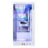 XPG Invader X BTF κουτί υπολογιστή Midi Tower, ATX/Micro-ATX/Mini-ITX, διαφανές πλαϊνό πάνελ, 5 ανεμιστήρες ARGB 120 mm, USB-C, χωρίς τροφοδοτικό, λευκό