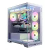 XPG Invader X BTF κουτί υπολογιστή Midi Tower, ATX/Micro-ATX/Mini-ITX, διαφανές πλαϊνό πάνελ, 5 ανεμιστήρες ARGB 120 mm, USB-C, χωρίς τροφοδοτικό, λευκό