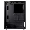 XPG Invader X Mini κουτί υπολογιστή Midi Tower, ATX/Micro-ATX/Mini-ITX, ψημένο γυαλί, 5 ανεμιστήρες ARGB 120 mm, USB-C, χωρίς τροφοδοτικό, μαύρο