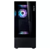 XPG Invader X Mini κουτί υπολογιστή Midi Tower, ATX/Micro-ATX/Mini-ITX, ψημένο γυαλί, 5 ανεμιστήρες ARGB 120 mm, USB-C, χωρίς τροφοδοτικό, μαύρο