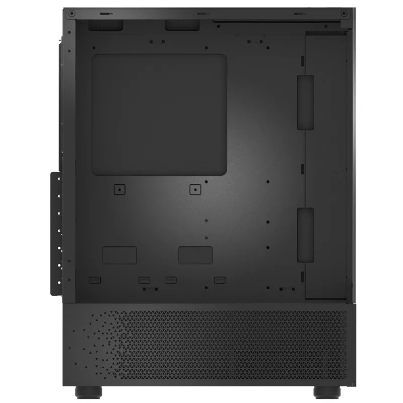 XPG Invader X Mini κουτί υπολογιστή Midi Tower, ATX/Micro-ATX/Mini-ITX, ψημένο γυαλί, 5 ανεμιστήρες ARGB 120 mm, USB-C, χωρίς τροφοδοτικό, μαύρο