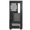 XPG Invader X Mini κουτί υπολογιστή Midi Tower, ATX/Micro-ATX/Mini-ITX, ψημένο γυαλί, 5 ανεμιστήρες ARGB 120 mm, USB-C, χωρίς τροφοδοτικό, μαύρο