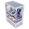XPG Invader X Mini κουτί υπολογιστή Midi Tower, ATX/Micro-ATX/Mini-ITX, γυάλινα πάνελ, 5 ανεμιστήρες ARGB 120 mm, USB-C, χωρίς τροφοδοτικό, λευκό