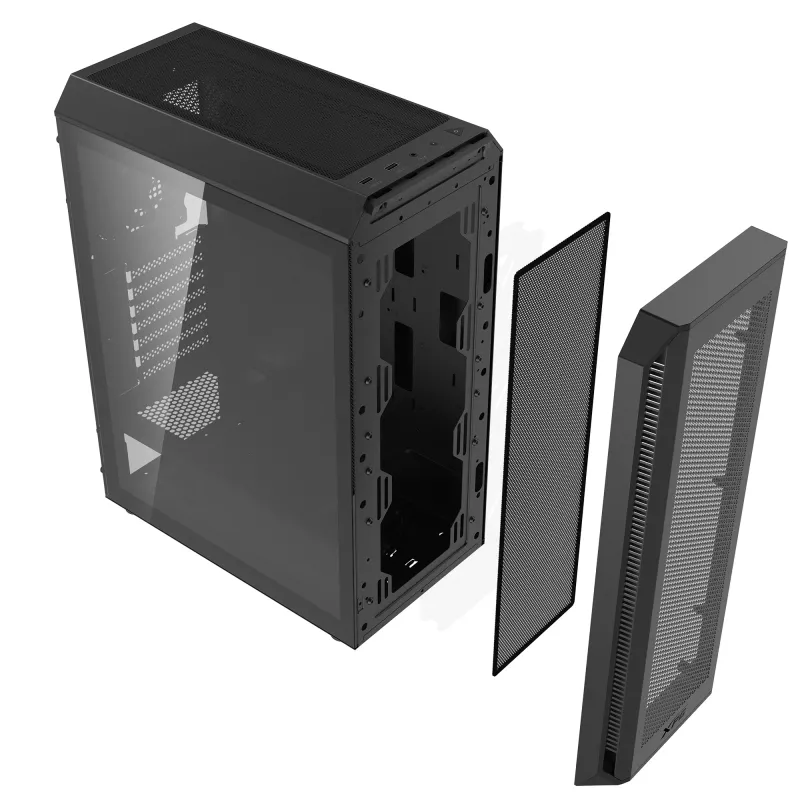 XPG VALOR AIR PLUS MID-TOWER κουτί μαύρο, Midi Tower, PC, μαύρο, ATX, micro ATX, Mini-ITX, SPCC, 16 cm