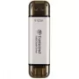TRANSCEND Esd310c - 512GB φορητός SSD - USB Type-A / USB Type-C - ασημί