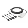Hanwha XNB-6001 κάμερα ασφαλείας IP τύπου box, για εσωτερικό χώρο, 2 MP, PoE, ψηφιακό PTZ, ιβουάρ