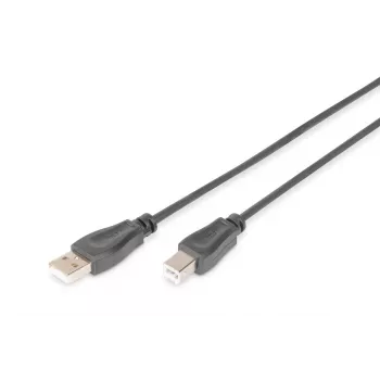 DIGITUS καλώδιο USB 2.0 Type A-B αρσενικό/αρσενικό 2m συμβατό με USB 2.0
