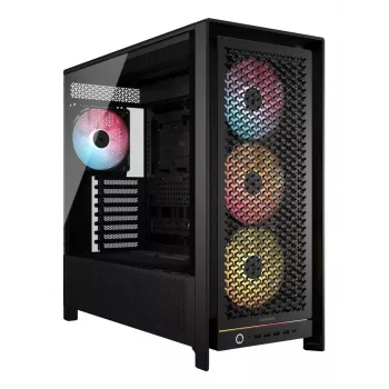 Κουτί PC CORSAIR FRAME 5000D RS ARGB Midi-Tower μαύρο — ATX, υποστηρίζει 3x140mm μπροστινούς ανεμιστήρες, μονάδες 2,5/3,5 ιντσών