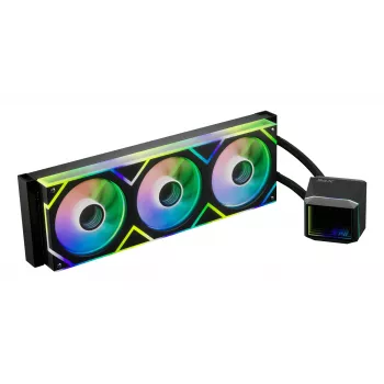 XPG LEVANTE II 360 μαύρο, υγρόψυξη All-in-One, 12 cm, μαύρο