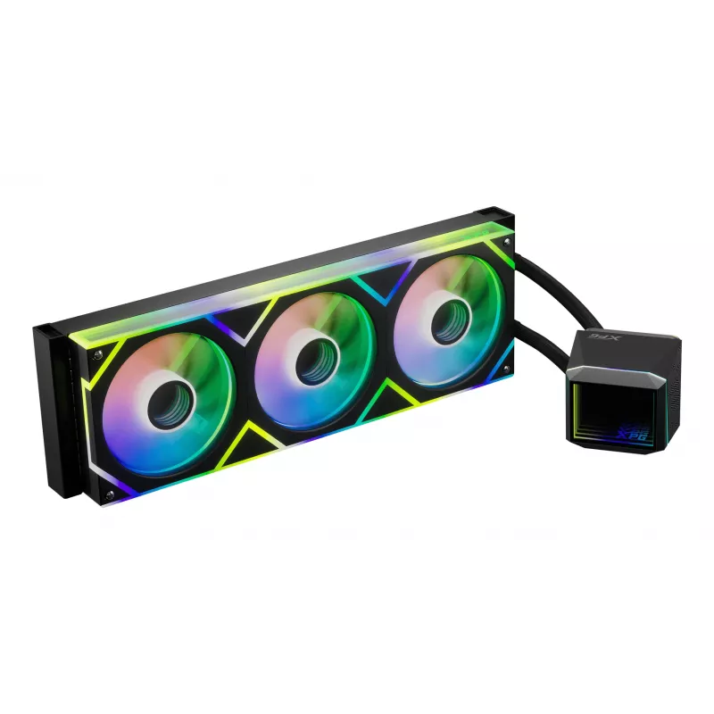 XPG LEVANTE II 360 μαύρο, υγρόψυξη All-in-One, 12 cm, μαύρο