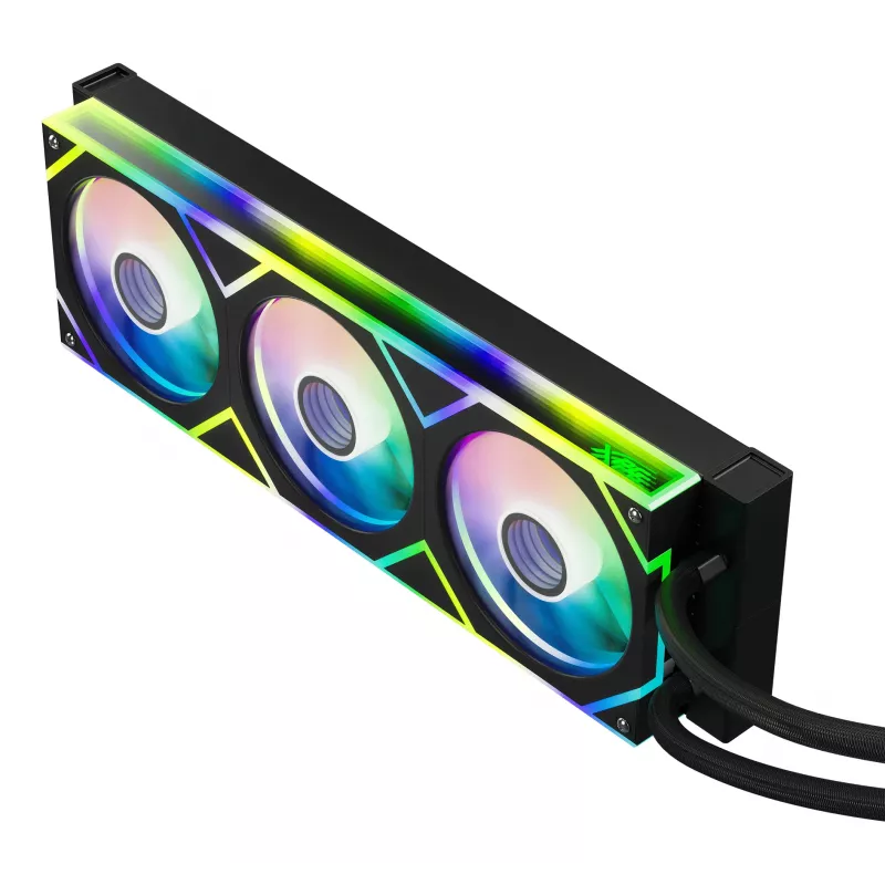 XPG LEVANTE II 360 μαύρο, υγρόψυξη All-in-One, 12 cm, μαύρο