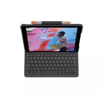 LOGITECH Slim Folio για iPad 7η γενιά Graphite Qwertz γερμανικό